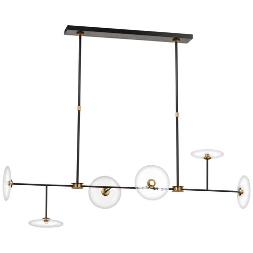 Ian K. Fowler Calvino Large Linear Chandelier 1 Ian K. Fowler Calvino Large Linear Chandelier