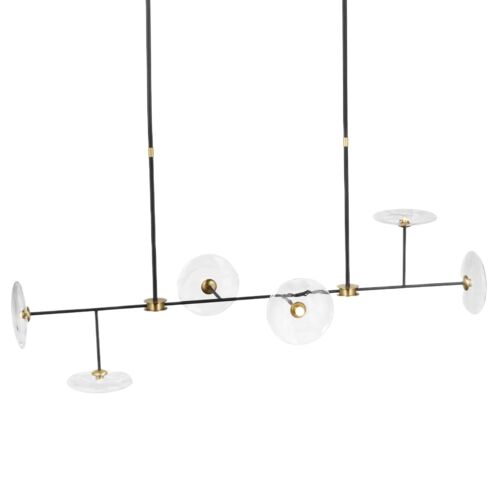 Ian K. Fowler Calvino Large Linear Chandelier 3 Ian K. Fowler Calvino Large Linear Chandelier