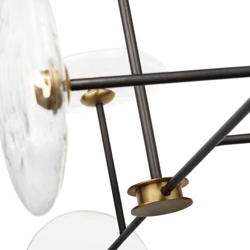 Ian K. Fowler Calvino Large Linear Chandelier 4 Ian K. Fowler Calvino Large Linear Chandelier