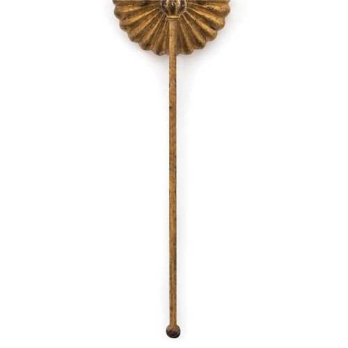 Clove Single Wall Sconce, Antiqued Gold Leaf 3 Clove Single Wall Sconce, Antiqued Gold Leaf