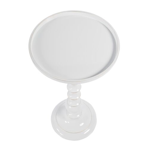 Ella Side/Drink Table, White Aluminum 3 Ella Side/Drink Table, White Aluminum