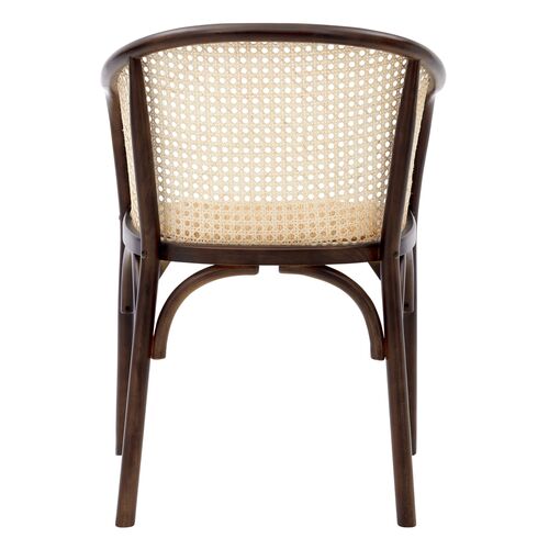 Tate Rattan Armchair, Walnut/Natural 5 Tate Rattan Armchair, Walnut/Natural