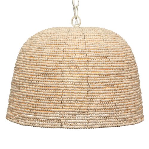 High Tide Beaded Dome Pendant, Natural 3 High Tide Beaded Dome Pendant, Natural