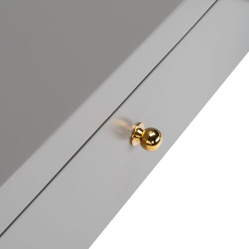 Halina Modern Desk, Grey 5 Halina Modern Desk, Grey