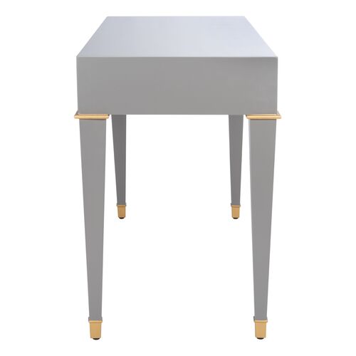 Halina Modern Desk, Grey 8 Halina Modern Desk, Grey