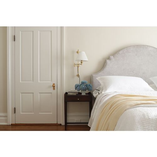 Classic No.1 Plug-In Wall Sconce, Silk Shade 2 Classic No.1 Plug-In Wall Sconce, Silk Shade
