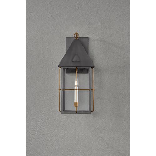 Toby Outdoor Wall Sconce, Patina Brass/Graphite 5 Toby Outdoor Wall Sconce, Patina Brass/Graphite