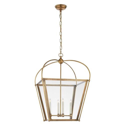 Plantation Lantern, Antique Brass 1 Plantation Lantern, Antique Brass