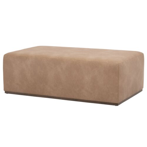 Remy 2-Pc Upholstered Coffee Table, Tan Leather 13 Remy 2-Pc Upholstered Coffee Table, Tan Leather