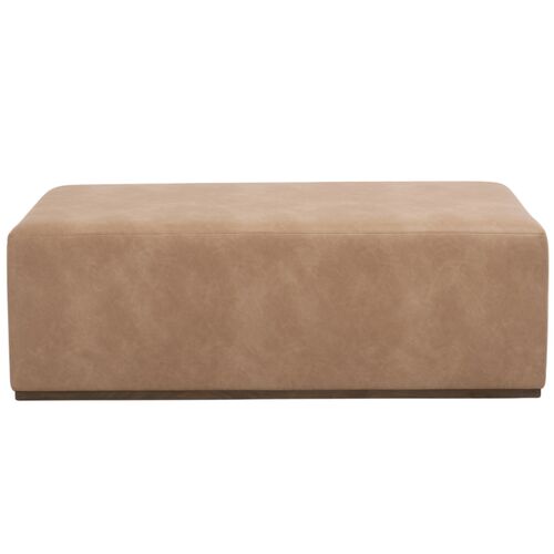 Remy 2-Pc Upholstered Coffee Table, Tan Leather 9 Remy 2-Pc Upholstered Coffee Table, Tan Leather