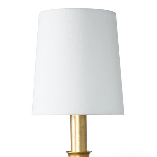 Alabaster Single Sconce, Gold Leaf 4 Alabaster Single Sconce, Gold Leaf