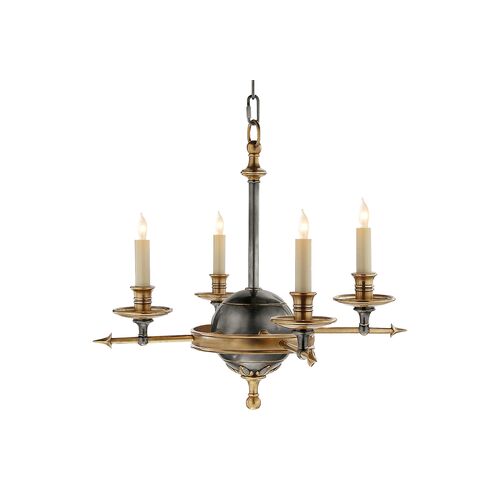 Leaf & Arrow Chandelier, Bronze/Antique Brass 1 Leaf & Arrow Chandelier, Bronze/Antique Brass