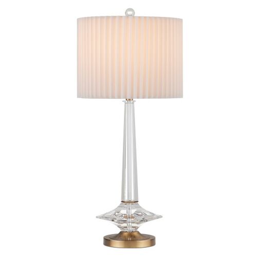 Anton Table Lamp, Crystal/Antique Brass 1 Anton Table Lamp, Crystal/Antique Brass