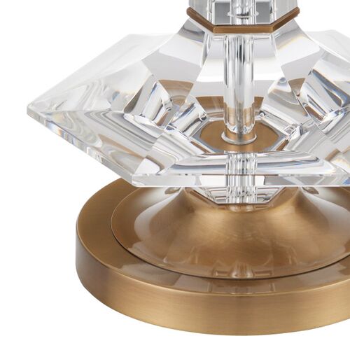 Anton Table Lamp, Crystal/Antique Brass 2 Anton Table Lamp, Crystal/Antique Brass