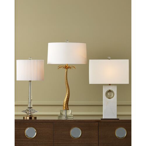 Anton Table Lamp, Crystal/Antique Brass 4 Anton Table Lamp, Crystal/Antique Brass