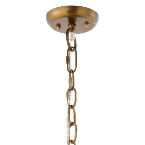 Clamshell Beeded Chandelier 4 Clamshell Beeded Chandelier