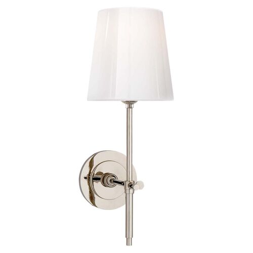 Bryant Sconce, Polished Nickel/White 1 Bryant Sconce, Polished Nickel/White