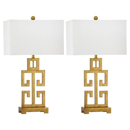 Zeus Table Lamp Set, Gold 1 Zeus Table Lamp Set, Gold