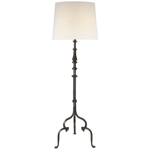 Madeleine Floor Lamp, Aged Iron 1 Madeleine Floor Lamp, Aged Iron