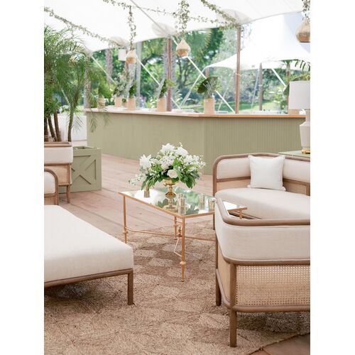 French Iron Mirror Cocktail Table, Gold 15 French Iron Mirror Cocktail Table, Gold
