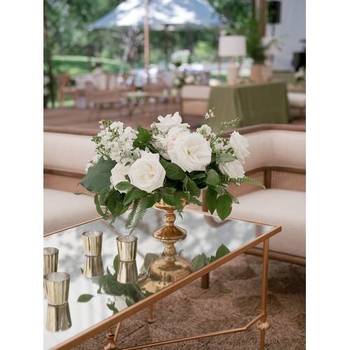 French Iron Mirror Cocktail Table, Gold 16 French Iron Mirror Cocktail Table, Gold