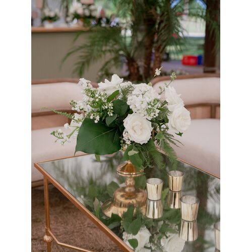 French Iron Mirror Cocktail Table, Gold 9 French Iron Mirror Cocktail Table, Gold