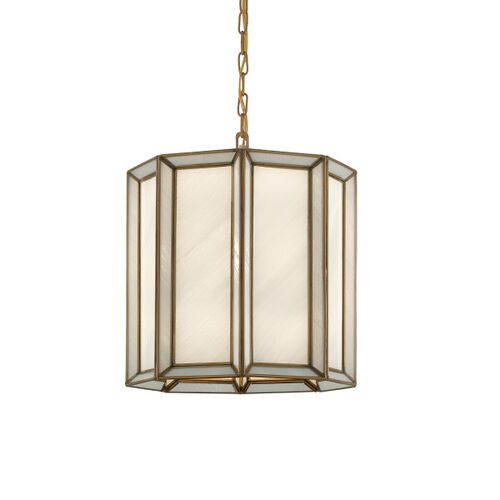 Daze Pendant, Antique Brass/White 1 Daze Pendant, Antique Brass/White