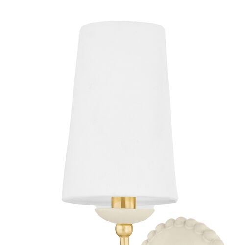 Jagger Wall Sconce, Antique Ivory/Aged Brass 3 Jagger Wall Sconce, Antique Ivory/Aged Brass