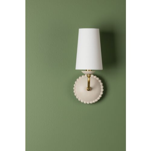 Jagger Wall Sconce, Antique Ivory/Aged Brass 5 Jagger Wall Sconce, Antique Ivory/Aged Brass