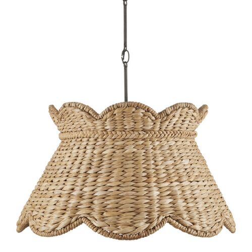 Annabelle Scallop Pendant, Natural/MolÂ¨Â¦ Black