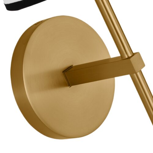 Ellison Transitional 1-Light Dimmable Bath Vanity Wall Sconce, Burnished Brass Gold 5 Ellison Transitional 1-Light Dimmable Bath Vanity Wall Sconce, Burnished Brass Gold