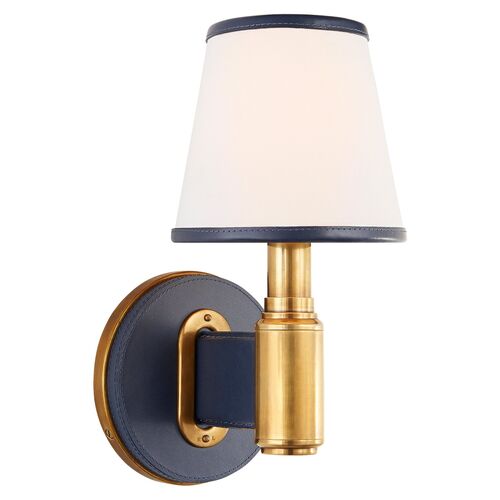 Riley Single Sconce, Leather 1 Riley Single Sconce, Leather