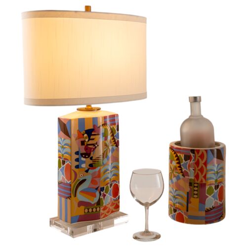 Madagascar 26" Table Lamp. Multicolor 5 Madagascar 26" Table Lamp. Multicolor