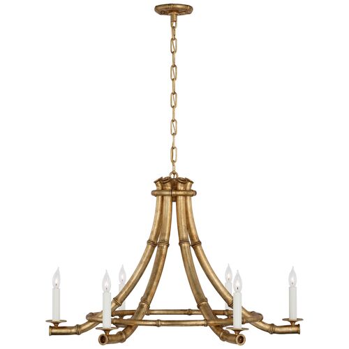 Alana 39" Bamboo Chandelier 1 Alana 39" Bamboo Chandelier