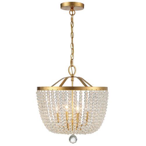 Rylee 4 Light Mini Chandelier, Antique Gold 2 Rylee 4 Light Mini Chandelier, Antique Gold
