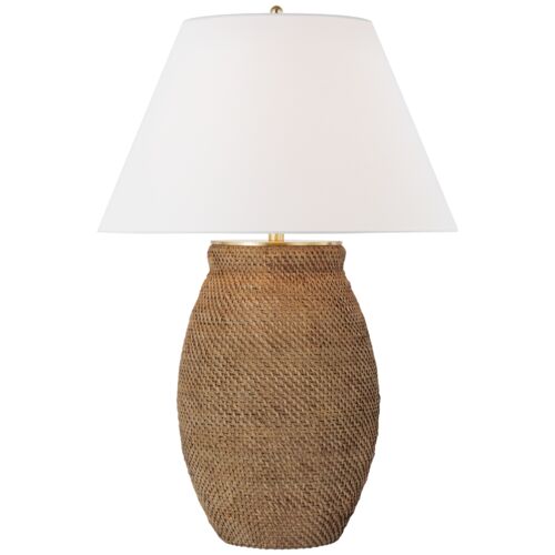 Avedon Large Table Lamp, Natural Rattan 1 Avedon Large Table Lamp, Natural Rattan