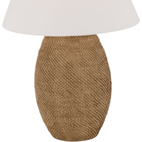 Avedon Large Table Lamp, Natural Rattan 2 Avedon Large Table Lamp, Natural Rattan