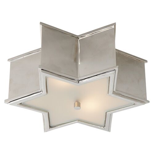 Sophia Flush Mount, Polished Nickel