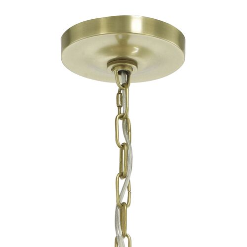 Clover 8-Light Chandelier, Aged Brass 4 Clover 8-Light Chandelier, Aged Brass