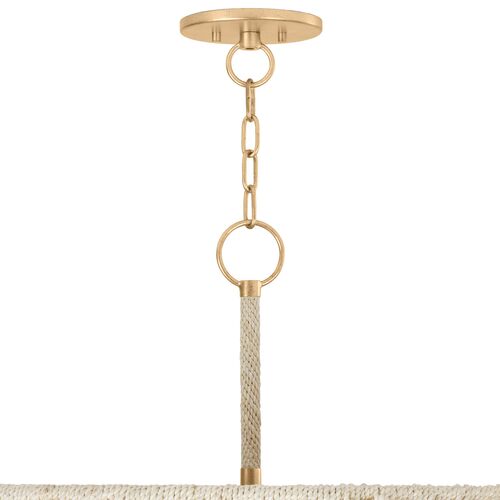 Farley Abaca Rope Pendant, Ivory 4 Farley Abaca Rope Pendant, Ivory