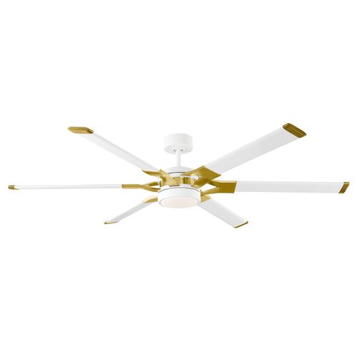 Monte Carlo Loft LED Ceiling Fan, Matte White 1 Monte Carlo Loft LED Ceiling Fan, Matte White