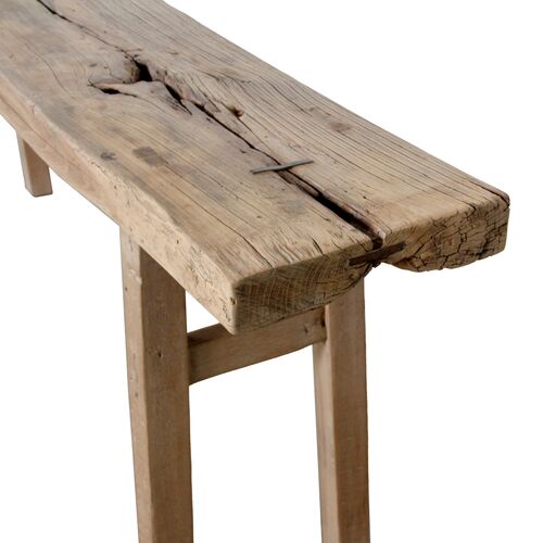 Lorelle 91" Console Table, Weathered Natural 2 Lorelle 91" Console Table, Weathered Natural