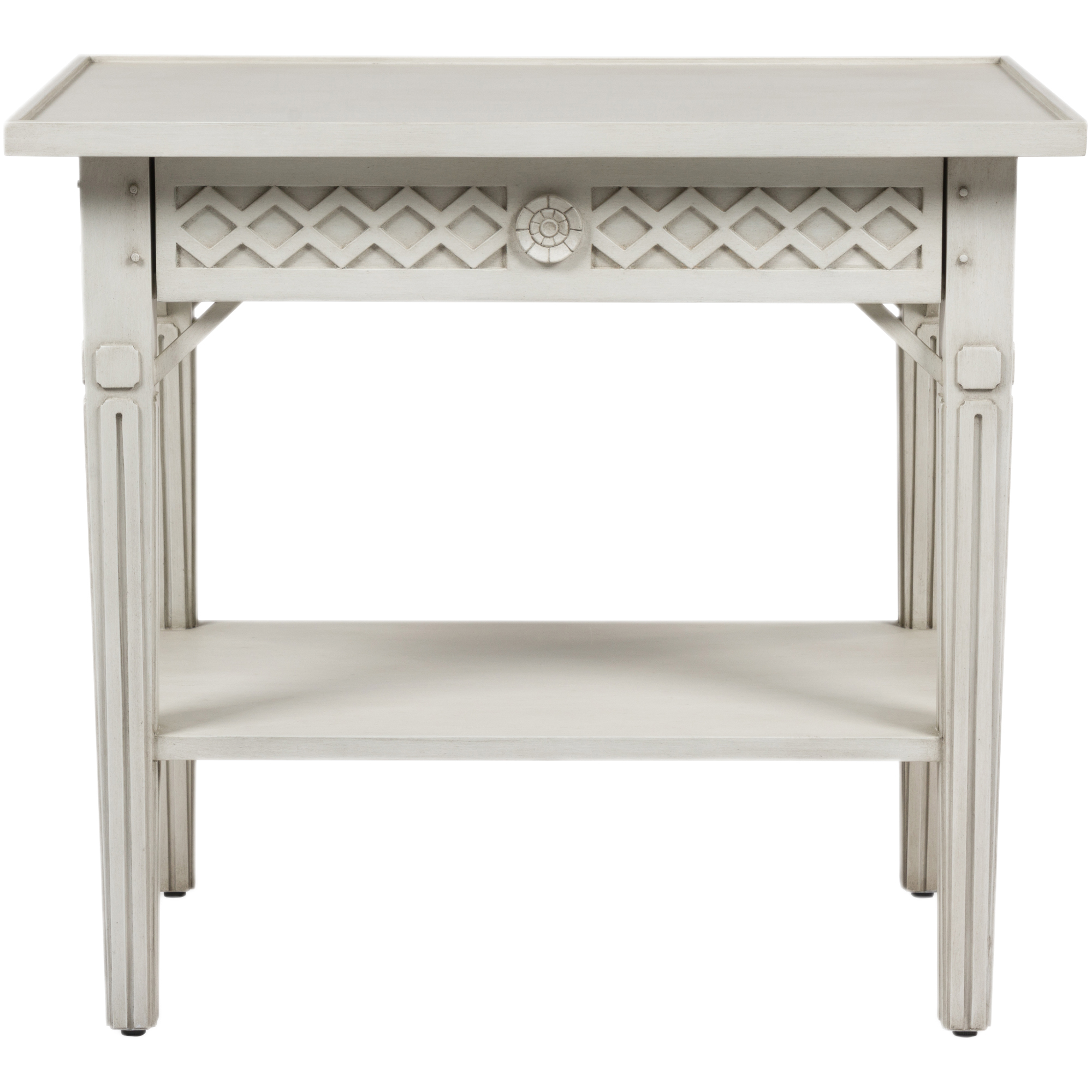 Inge Side Table, Antique White 2 Inge Side Table, Antique White