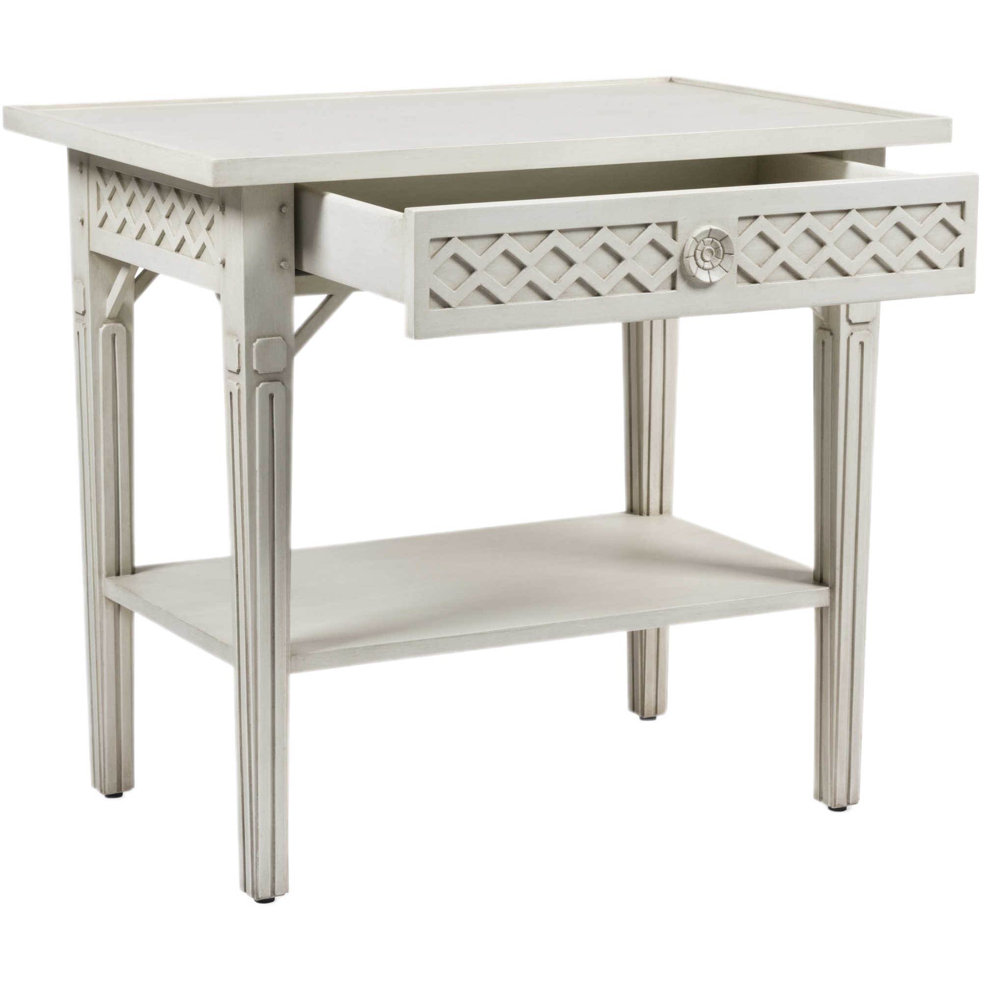 Inge Side Table, Antique White 3 Inge Side Table, Antique White
