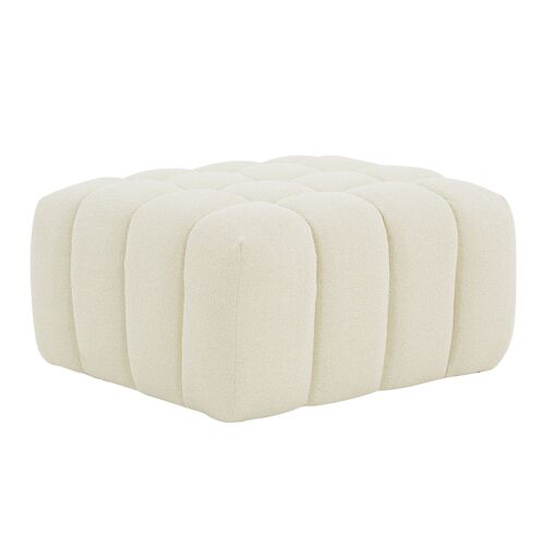 Aria Boucle Tufted Ottoman 1 Aria Boucle Tufted Ottoman