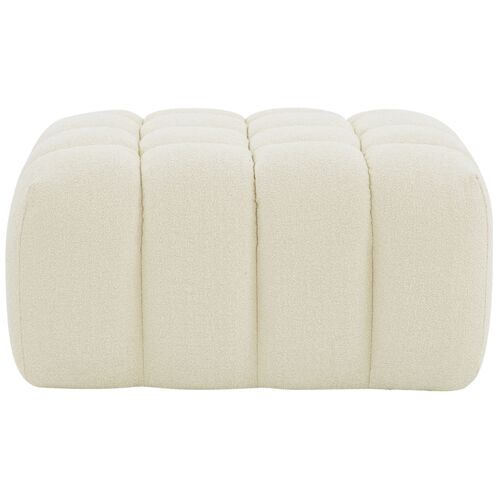 Aria Boucle Tufted Ottoman 3 Aria Boucle Tufted Ottoman