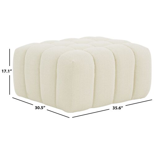 Aria Boucle Tufted Ottoman 6 Aria Boucle Tufted Ottoman