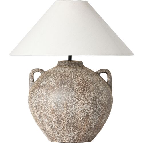 Finch Table Lamp, Vintage Brown Ceramic 1 Finch Table Lamp, Vintage Brown Ceramic