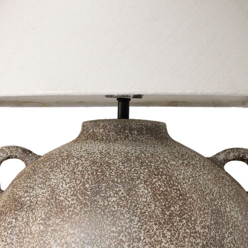 Finch Table Lamp, Vintage Brown Ceramic 3 Finch Table Lamp, Vintage Brown Ceramic