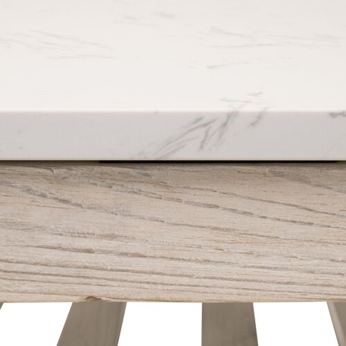 Oscar Square Coffee Table, Whitewash 4 Oscar Square Coffee Table, Whitewash